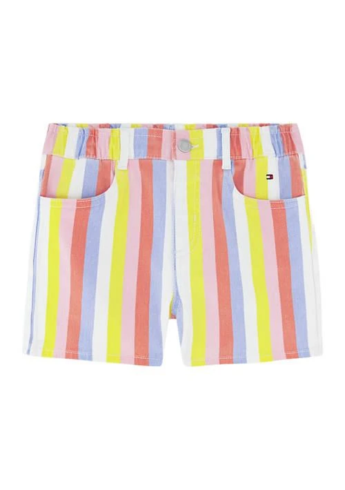 Tommy Hilfiger Hilfiger Girls 7 16 Printed Stripes Shorts 1