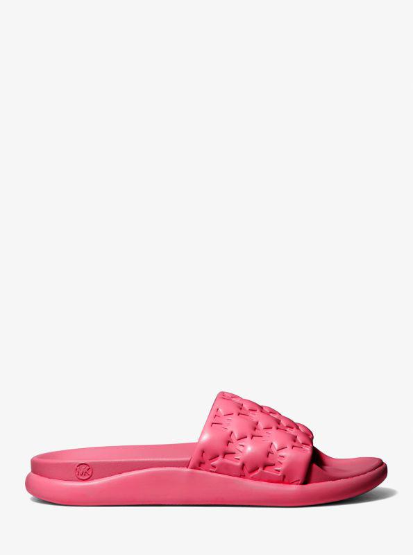 michael_kors Finnie Logo Embossed Slide Sandal