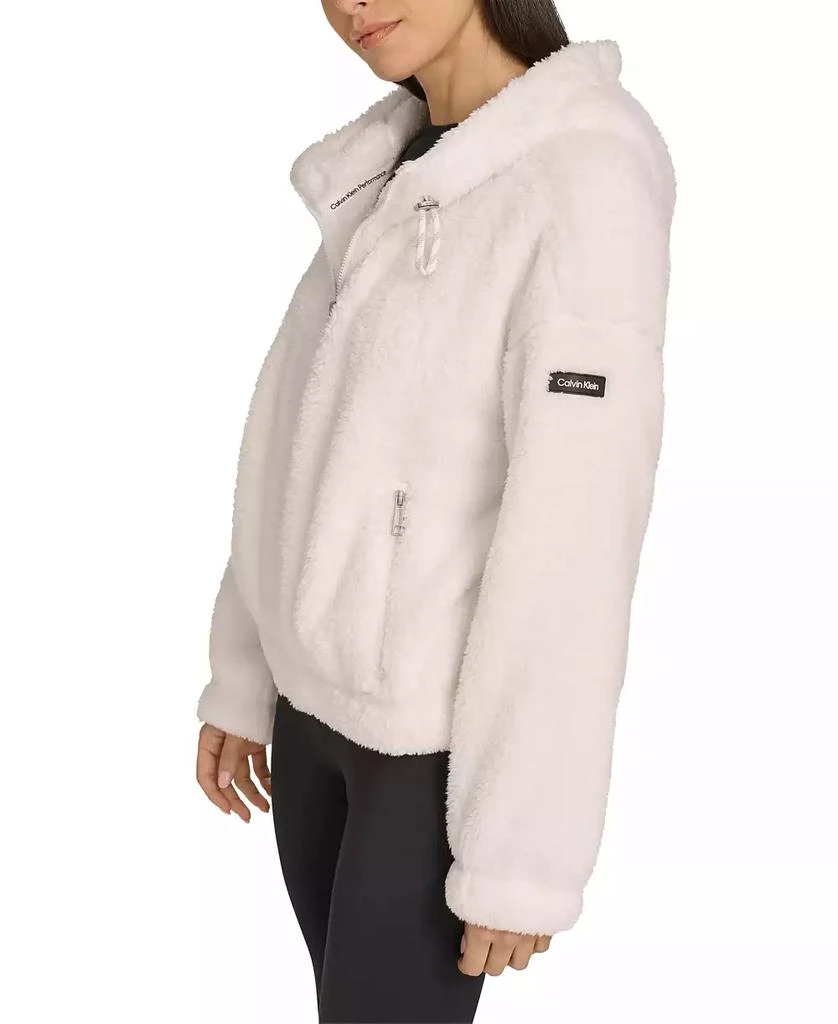 Calvin Klein Performance Women's Hooded Sherpa Jacket 3