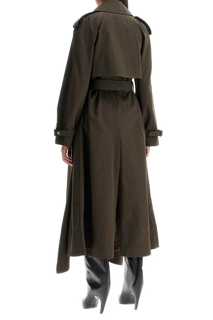 Alexander McQueen Alexander Mcqueen Women's Double-Breasted Trench Coat With Draped 3