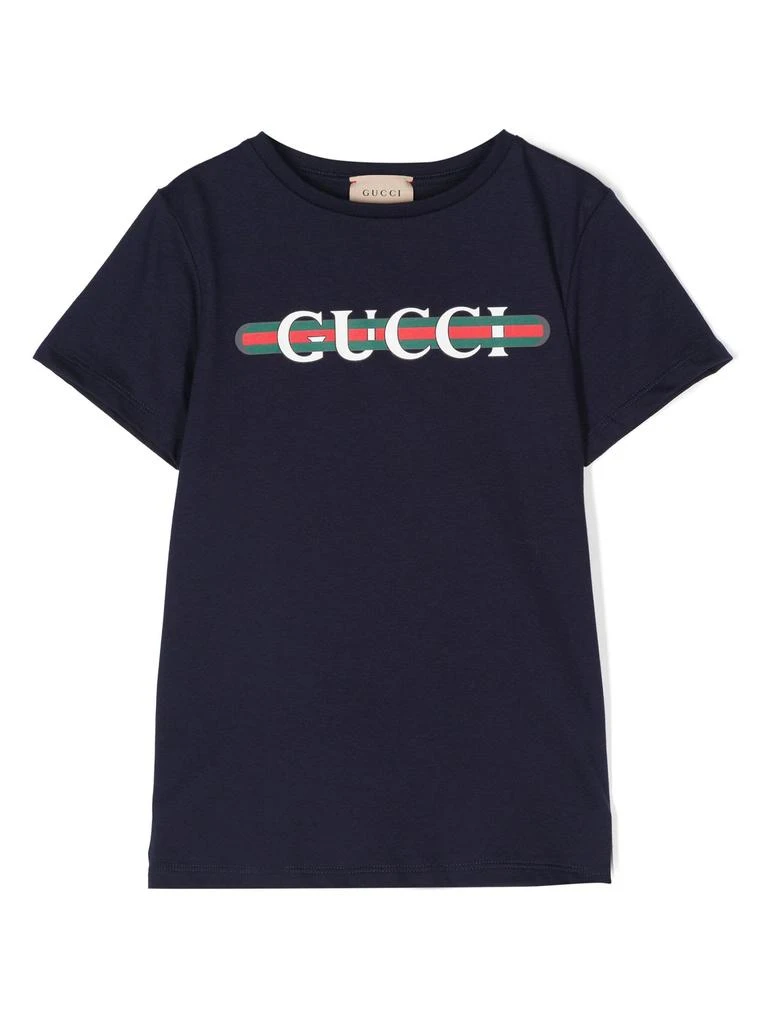 Gucci Kids T-shirts And Polos Blue 1