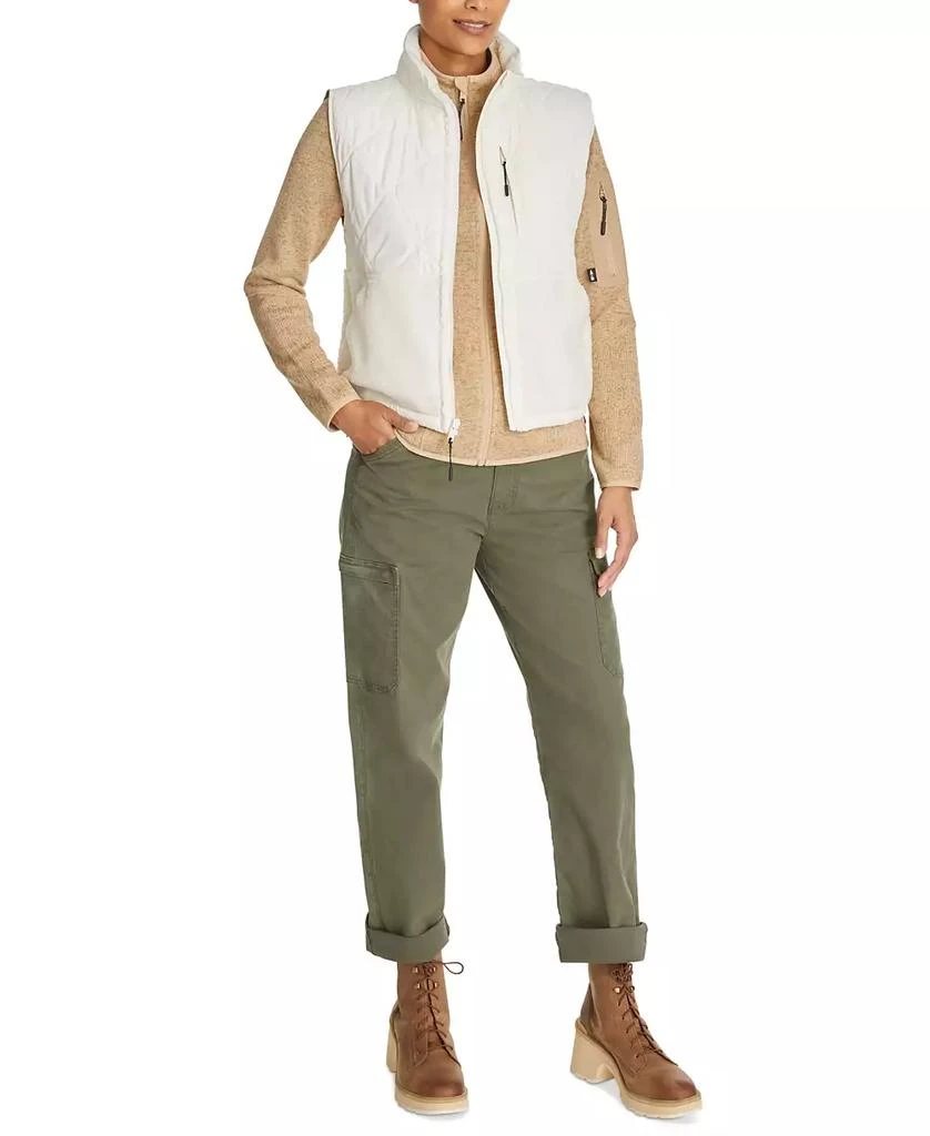 BASS OUTDOOR Women's Mixed-Media Zip-Front Campfire Vest 4