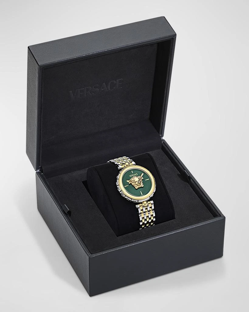 Versace 38mm Medusa Heritage Watch with Bracelet Strap, Two Tone 5