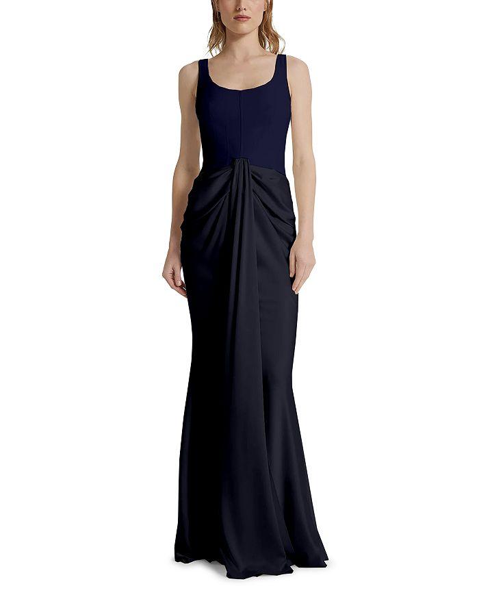 Safiyaa Marlena Scoop Neck Gown