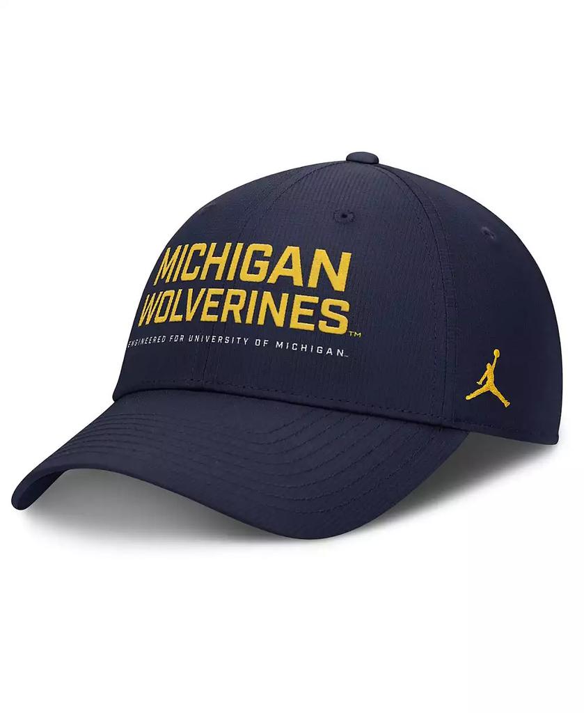 Jordan Men's Navy Michigan Wolverines 2025 On-Field Gameday Club Adjustable Hat