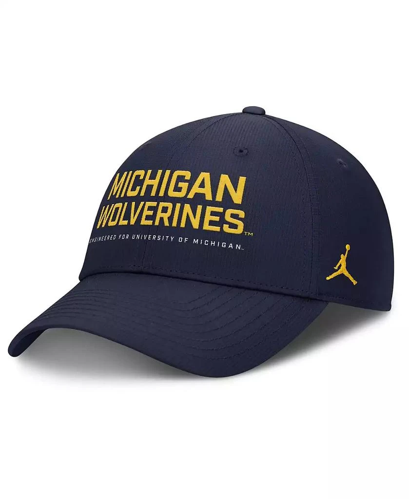Jordan Men's Navy Michigan Wolverines 2025 On-Field Gameday Club Adjustable Hat 1