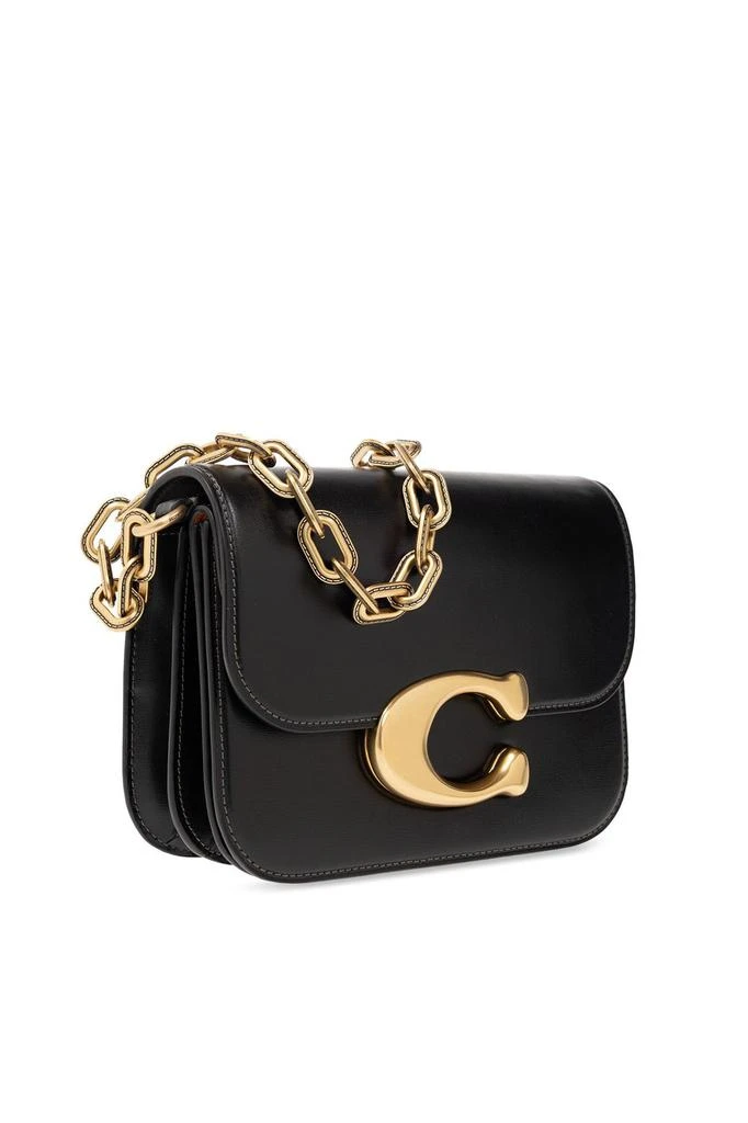 Coach Coach Idol Logo Plaque Chained Shoulder Bag 3