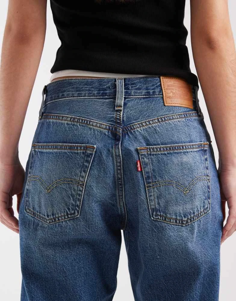 Levi
s Levi
s 501 90
s jeans in mid blue 4