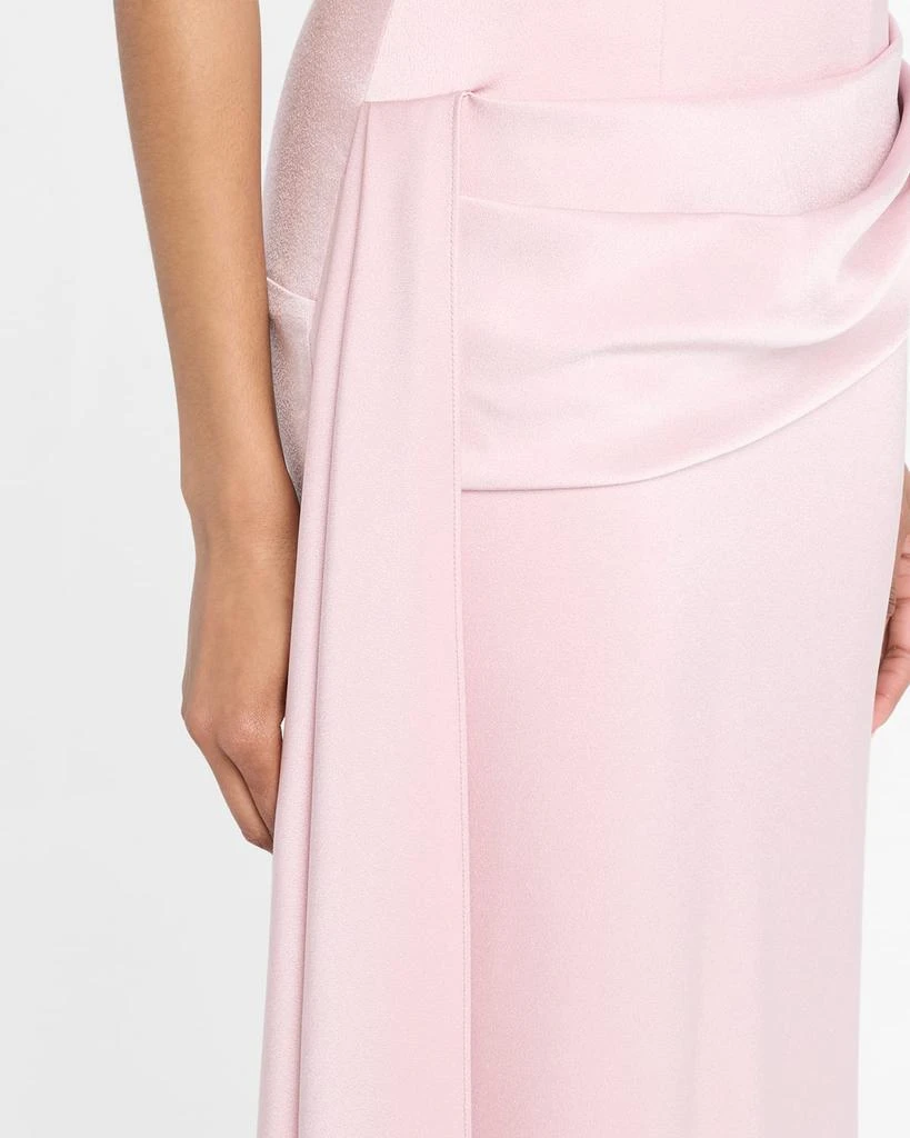 Alex Perry Strapless Satin Sash Corset Gown 5