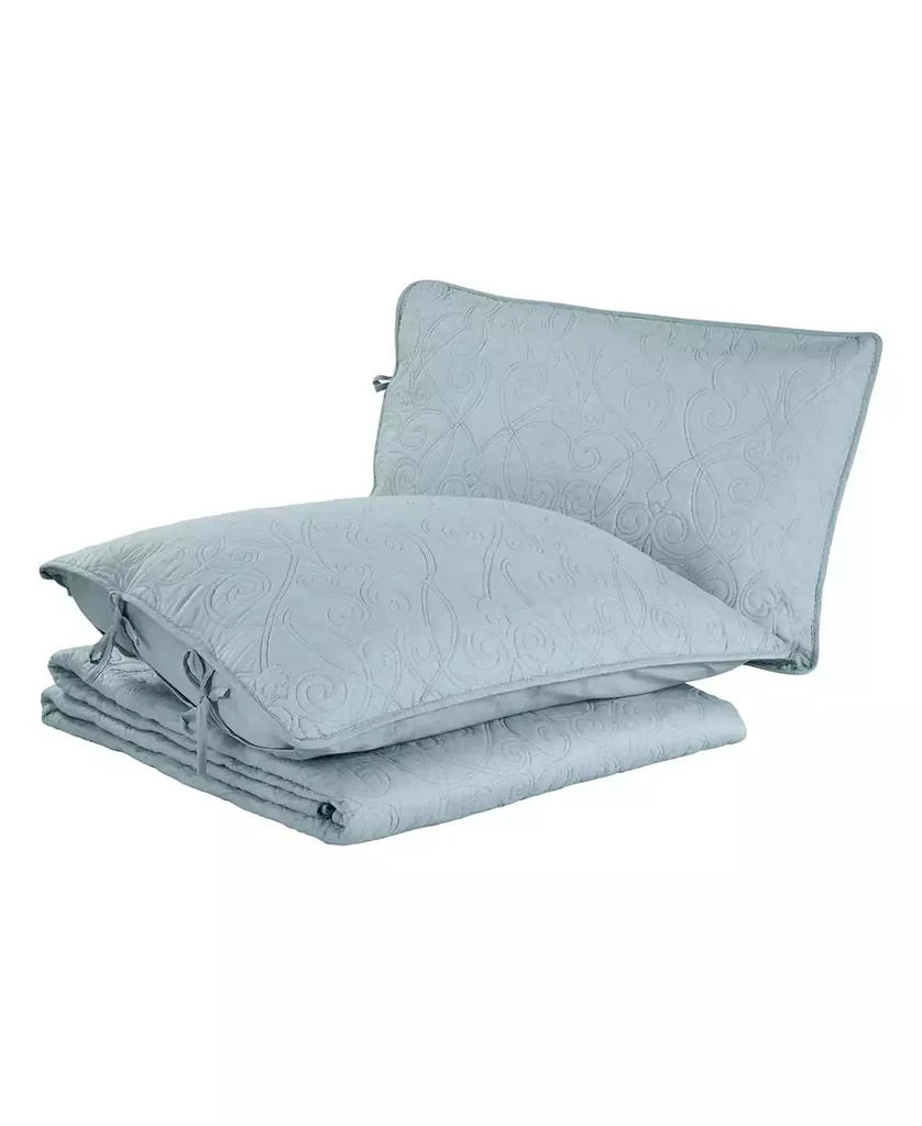 Laura Ashley Felicity Cotton Reversible 2 Piece Quilt Set, Twin 2
