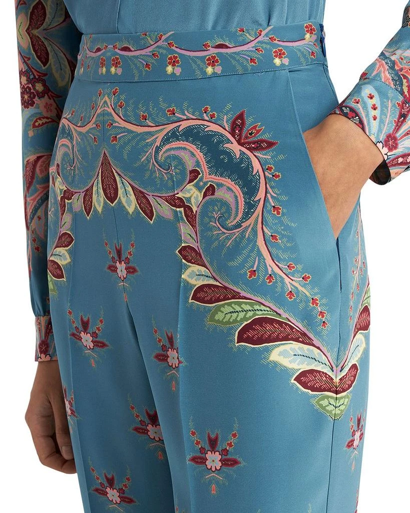 ETRO Printed Silk Trousers 4