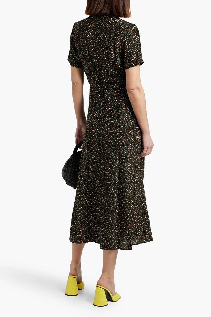 HVN Maria printed silk midi dress 3