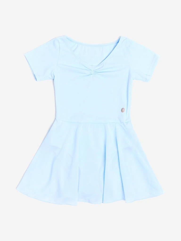 Danskin Danskin Girls Tendu Leotard With Skirt in Blue 2