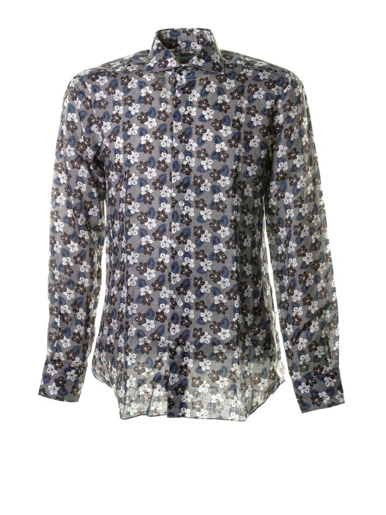 Barba Barba Printed Long-Sleeved Shirt