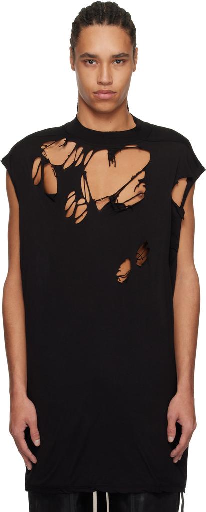 Rick Owens Black Hollywood Tarp T-shirt - T-Shirts - Compare