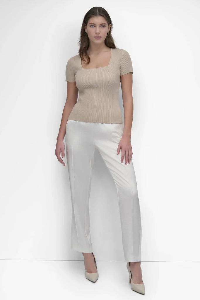 DKNY CAP SLEEVE SQUARE NECK SWEATER 5