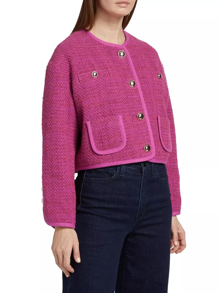 ba&sh Brittany Tweed Crop Jacket 4