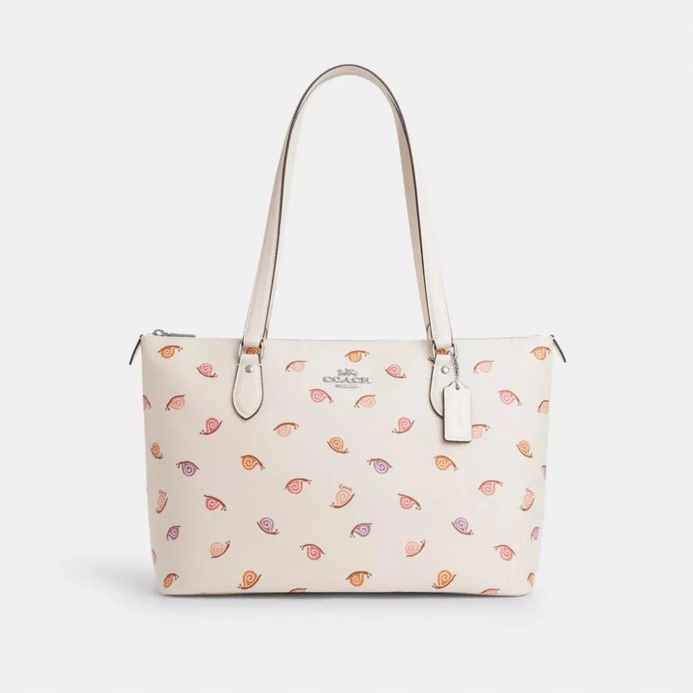 Coach Gallery Tote Bag With Snail Print 1