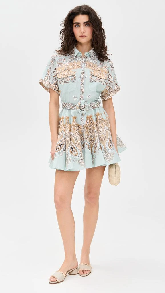 Hemant and Nandita Short Dress with Buckle Belt 4