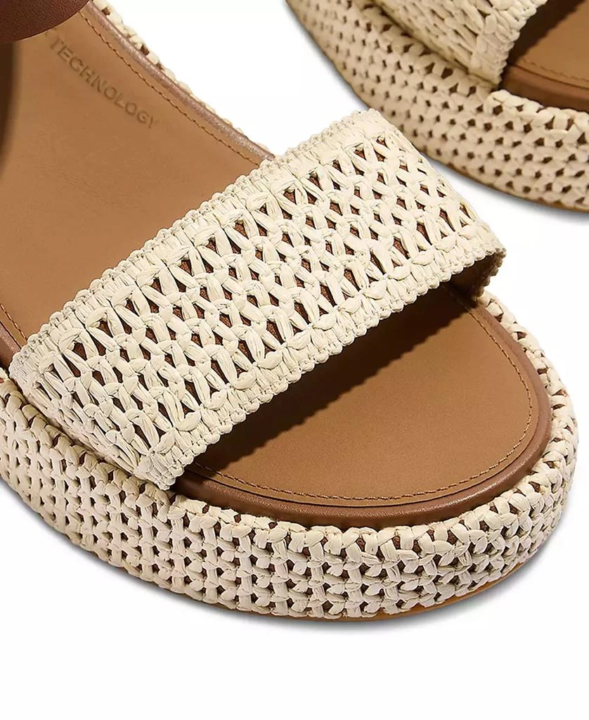FitFlop Women's Platform Woven Wedge Sandals 4