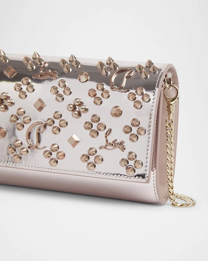 Christian Louboutin Paloma Loubinthesky Metallic Wallet on Chain 4