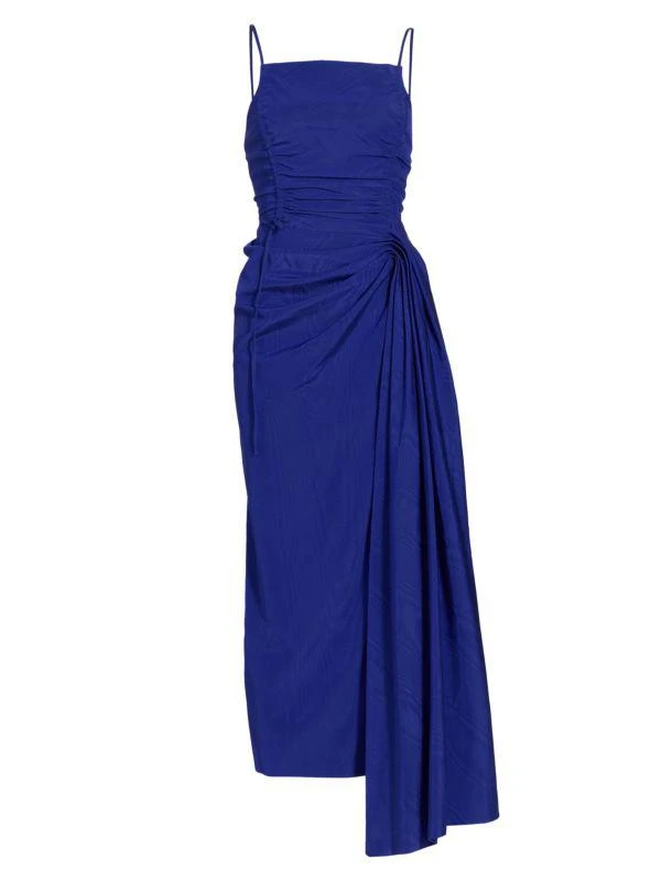 Jason Wu Draped Ruched Midi Dress 1