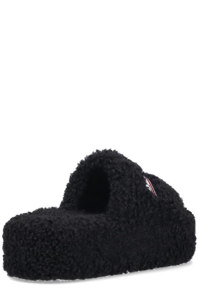 Balenciaga Balenciaga Faux Fur Platform Sandals 4