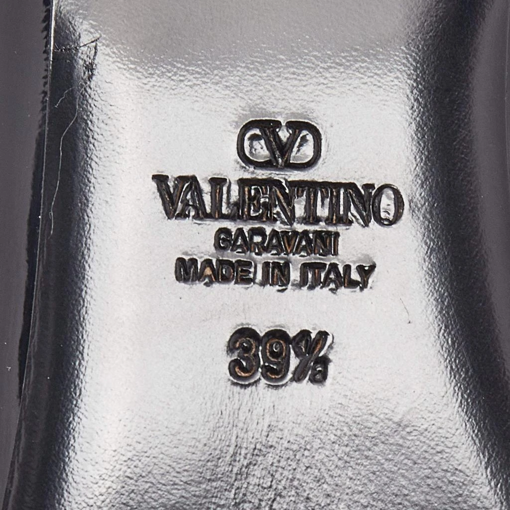 Valentino Valentino Black Patent Leather Vlogo Loafers Size 39.5 8
