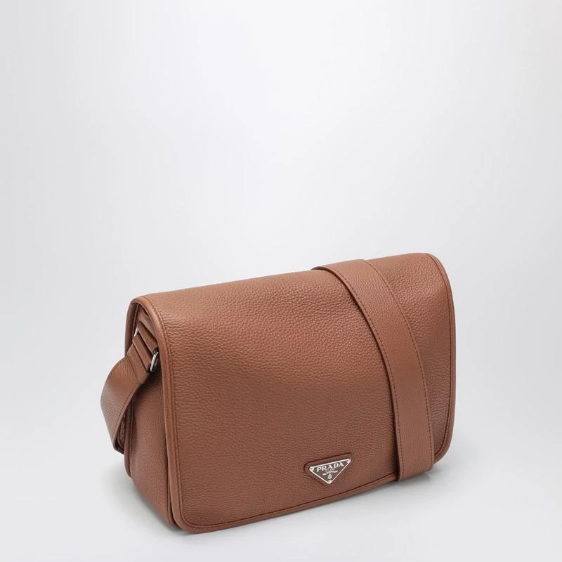 Prada Cognac-coloured leather shoulder bag 3