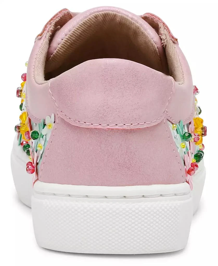Betsey Johnson Little and Big Girls Romy Floral Sequin Sneaker 5