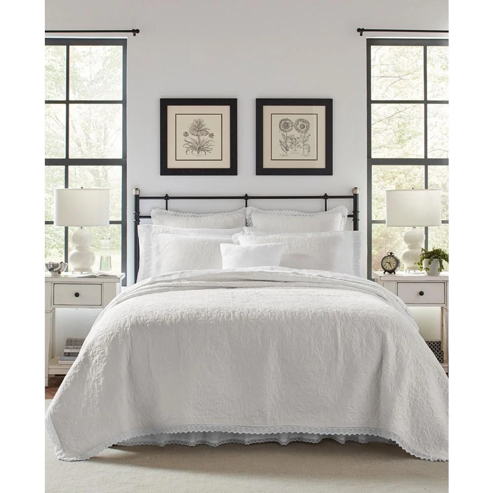 Laura Ashley Heirloom Crochet Quilt Set 1