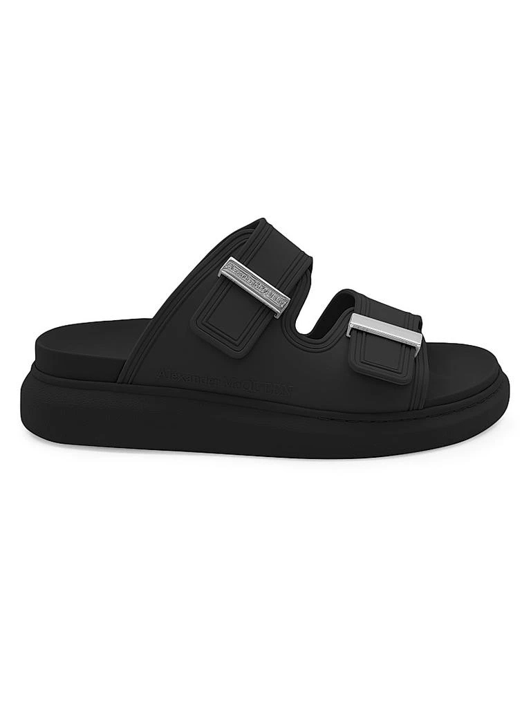 Alexander McQueen Rubber Double-Strap Slides 1