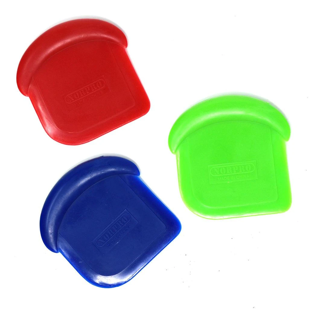 Norpro My Favorite Scraper, 3 Piece Set, Red/Blue/Green 1