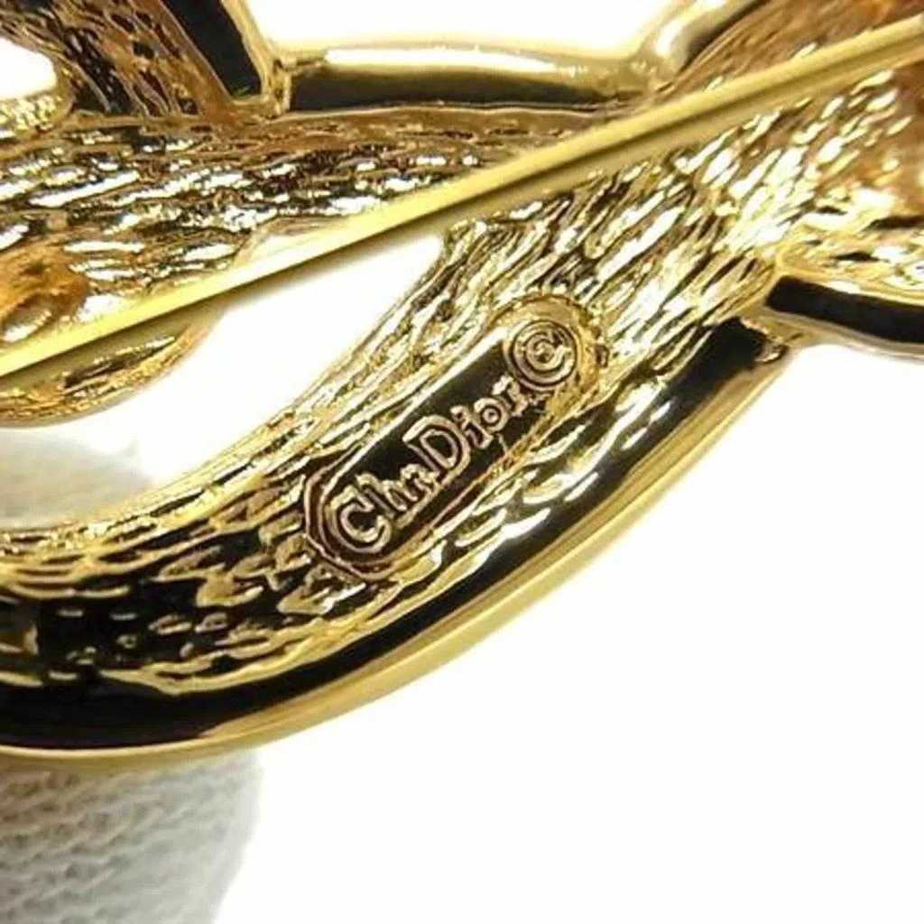 Dior Metal Rhinestone Brooch (Pre-Owned) 2