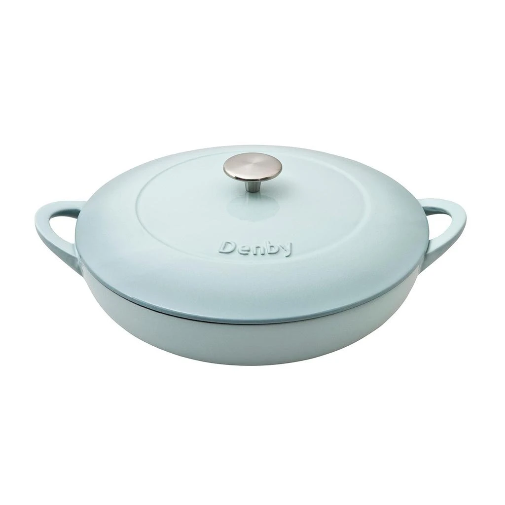 DENBY Denby pavilion cast iron 30cm shallow casserole 1