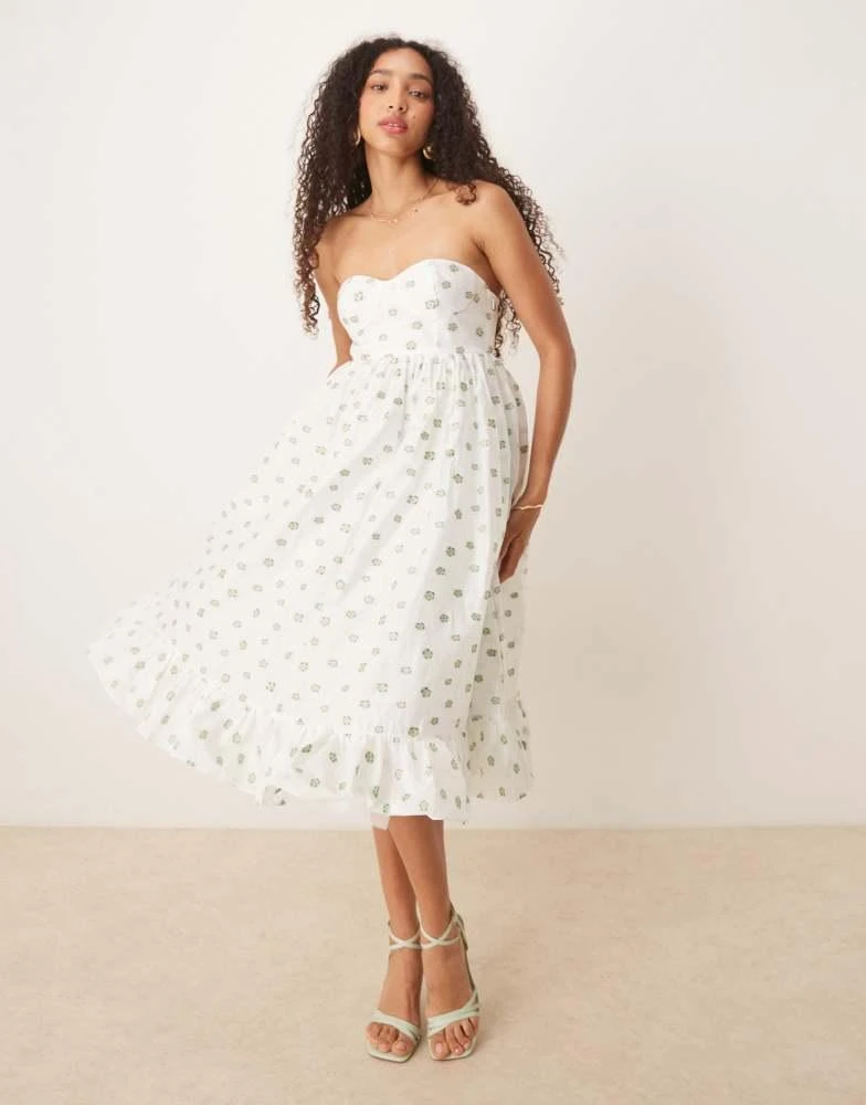 Shop True Decadence Strapless midi dress in white green organza on Sale at BeyondStyle Get 21% Off True Decadence Strapless midi dress in white green organza with Limited-Time Flash Deals, Exclusive Shop True Decadence Strapless midi dress in white green organza on Sale at BeyondStyle Get 21% Off True Decadence Strapless midi dress in white green organza with Limited-Time Flash Deals, Exclusive
