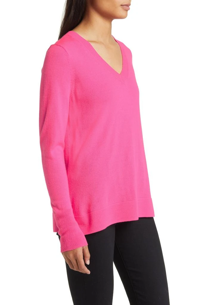 Caslon Wool Blend V-Neck Sweater 3