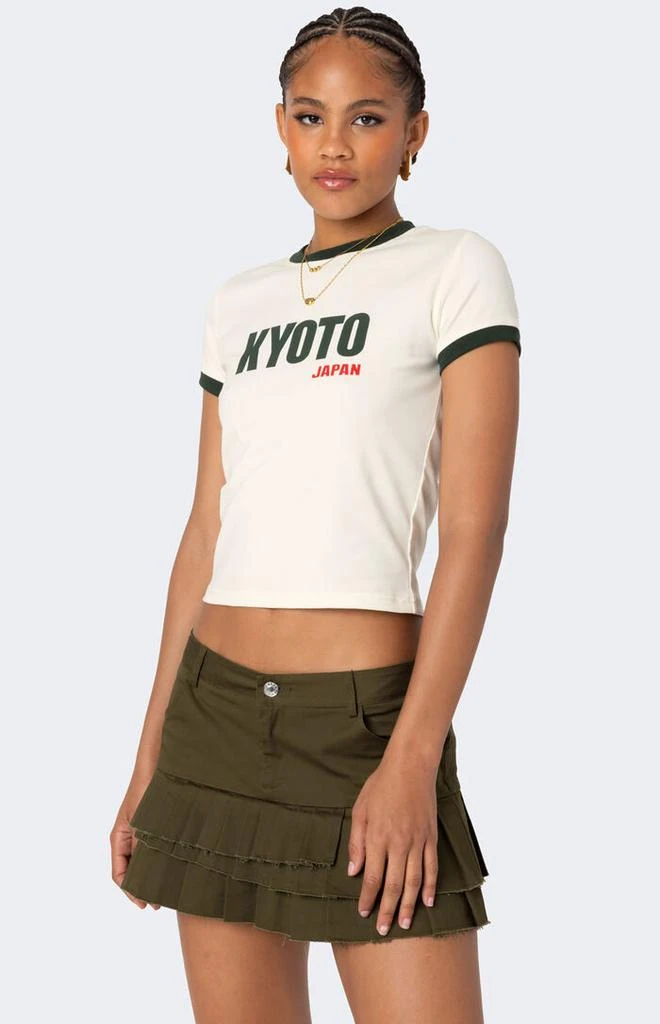 Edikted Kyoto Contrast T-Shirt 3