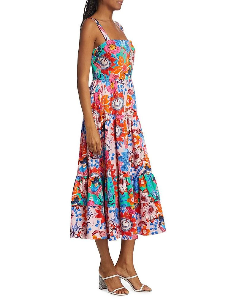 Borgo de Nor Daniela Floral Tiered Midi-Dress 4