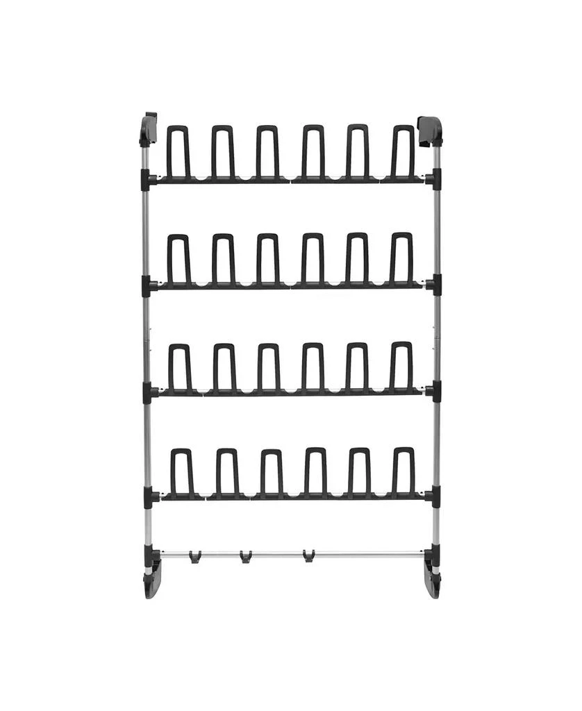 Neu Home Over The Door Shoe Rack with Accessory Hooks 5