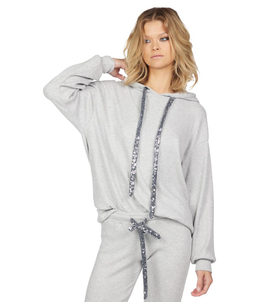 Michael Lauren Galloway Hoodie Pullover w/ Contrast