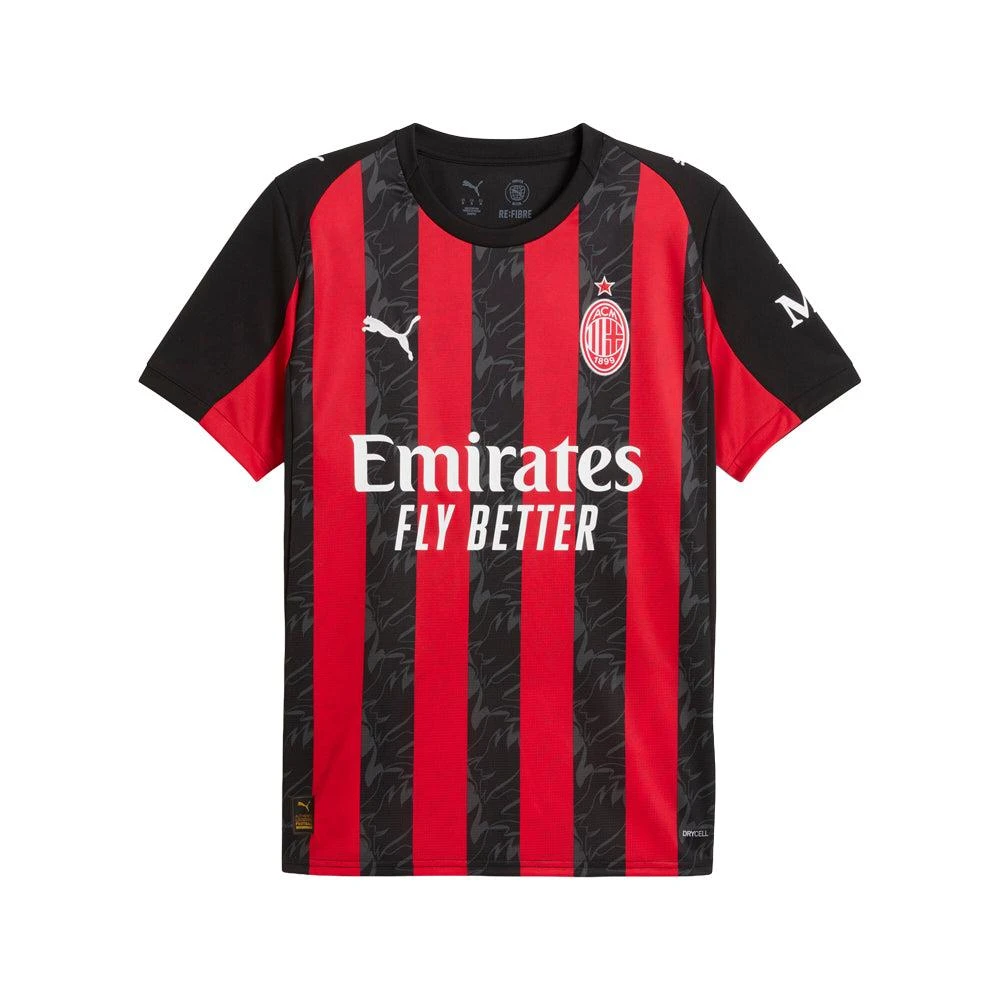 Puma AC Milan Home Crew Neck Short Sleeve Soccer Jersey