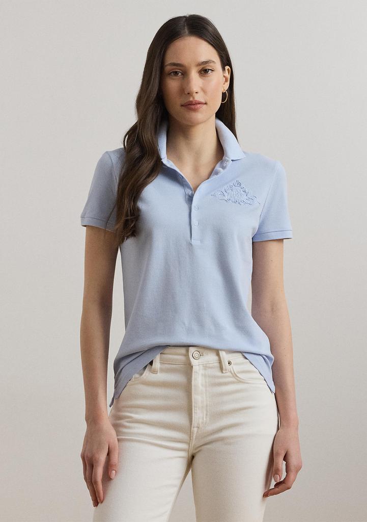 Ralph Lauren Floral Logo Cotton Piqué Polo Shirt