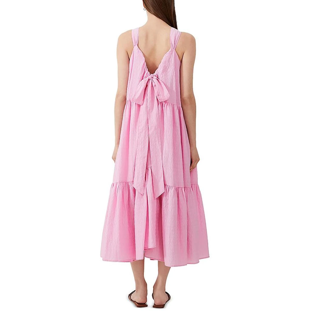 chinese dress ladies Rent French Connection Inu Satin Strappy Mesh Maxi Dress main image 0