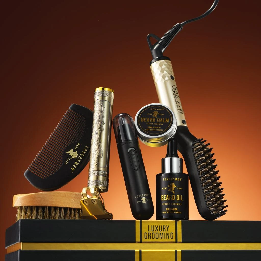 Lovery LOVERYMEN Ultimate Luxury Mens Beard Grooming Kit 9pc Gift Set 4