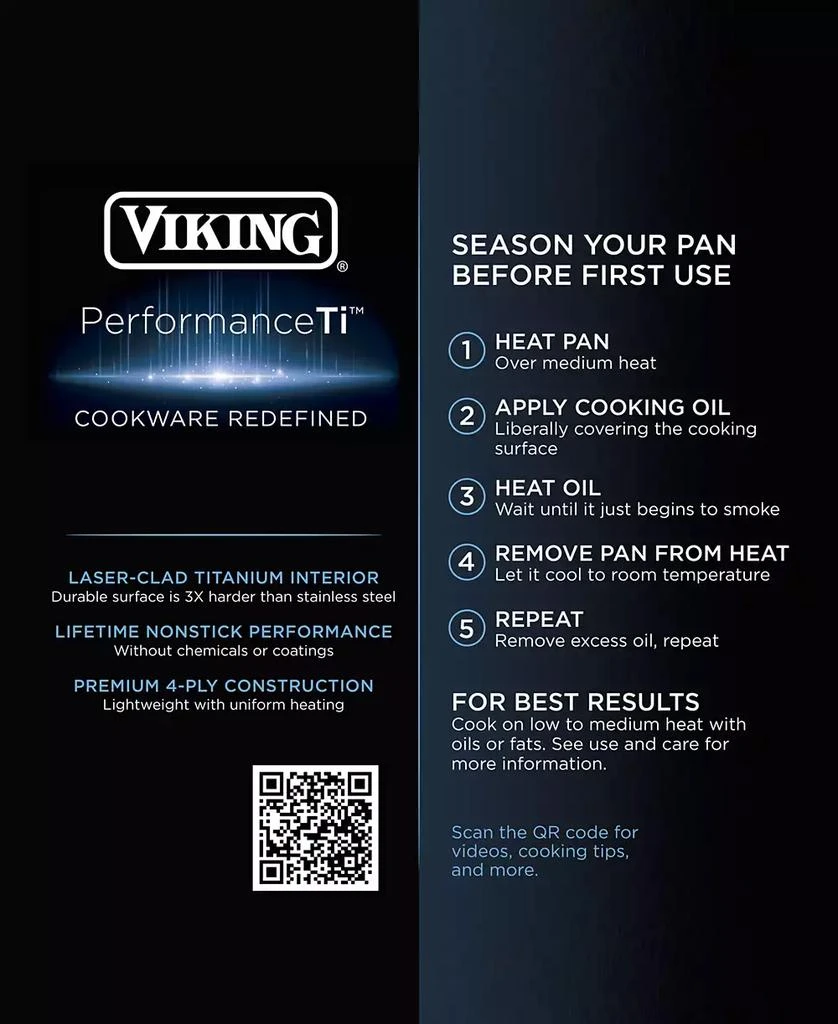 VIKING 4-Ply PerformanceTi™ 2-Qt Saucepan with Stainless Steel Lid 3