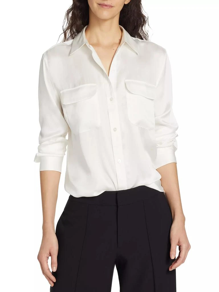 Equipment Signature Button-Up Silk Blouse 3