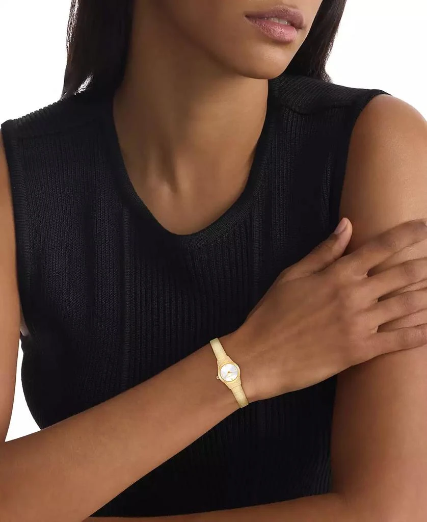 Calvin Klein Women's Contemporary Gold Tone Stainless Steel Mesh Bracelet Watch, 18mm 4