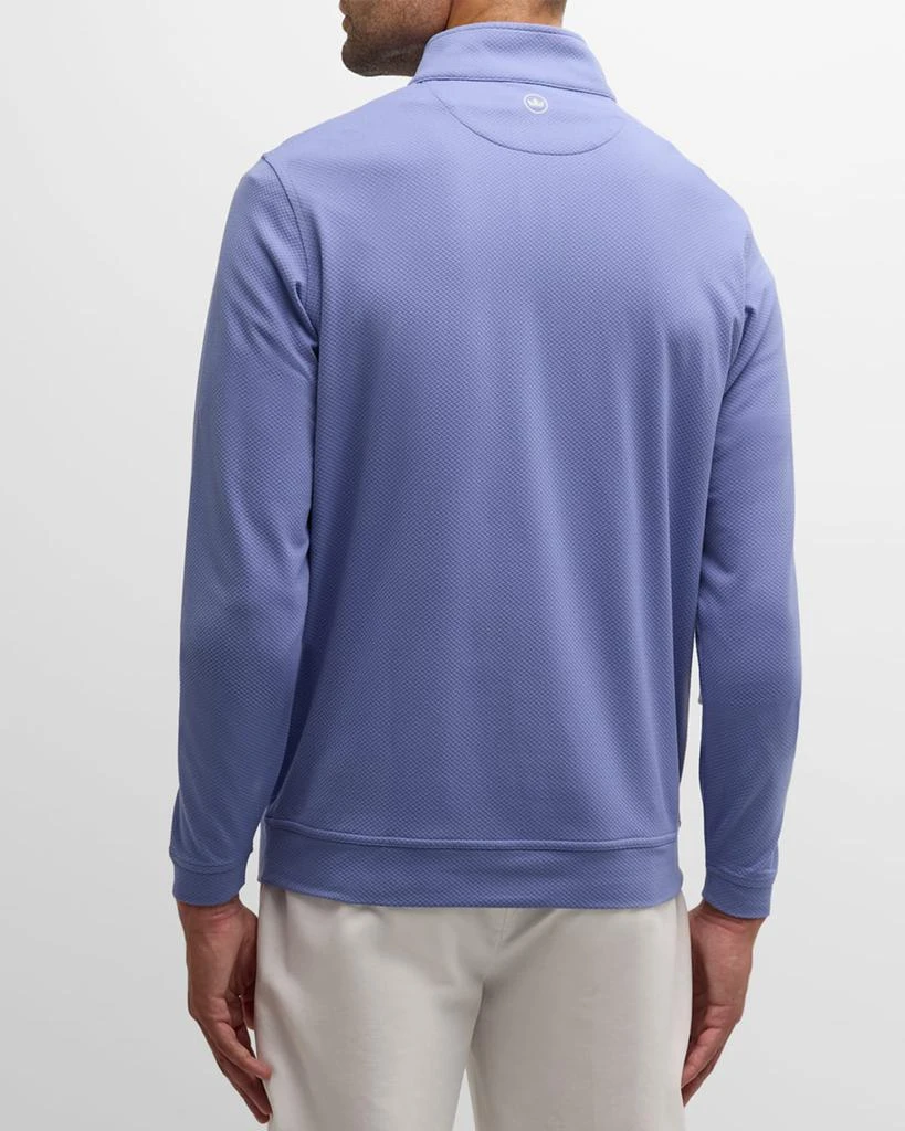 Peter Millar Men's Perth Crosshatch Quarter-Zip Performance Top 3