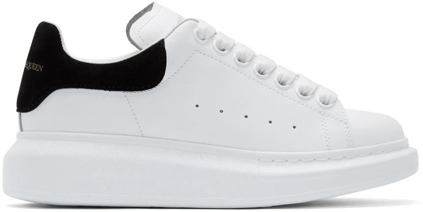 Alexander McQueen White & Black Oversized Sneakers 1